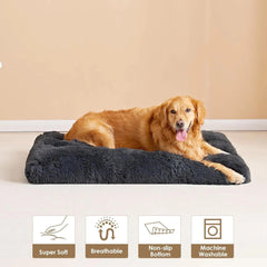 Dog Bed Soft Pet Cushion Large Dog Crate Puppy Cat Mattress Washable Pad Mat