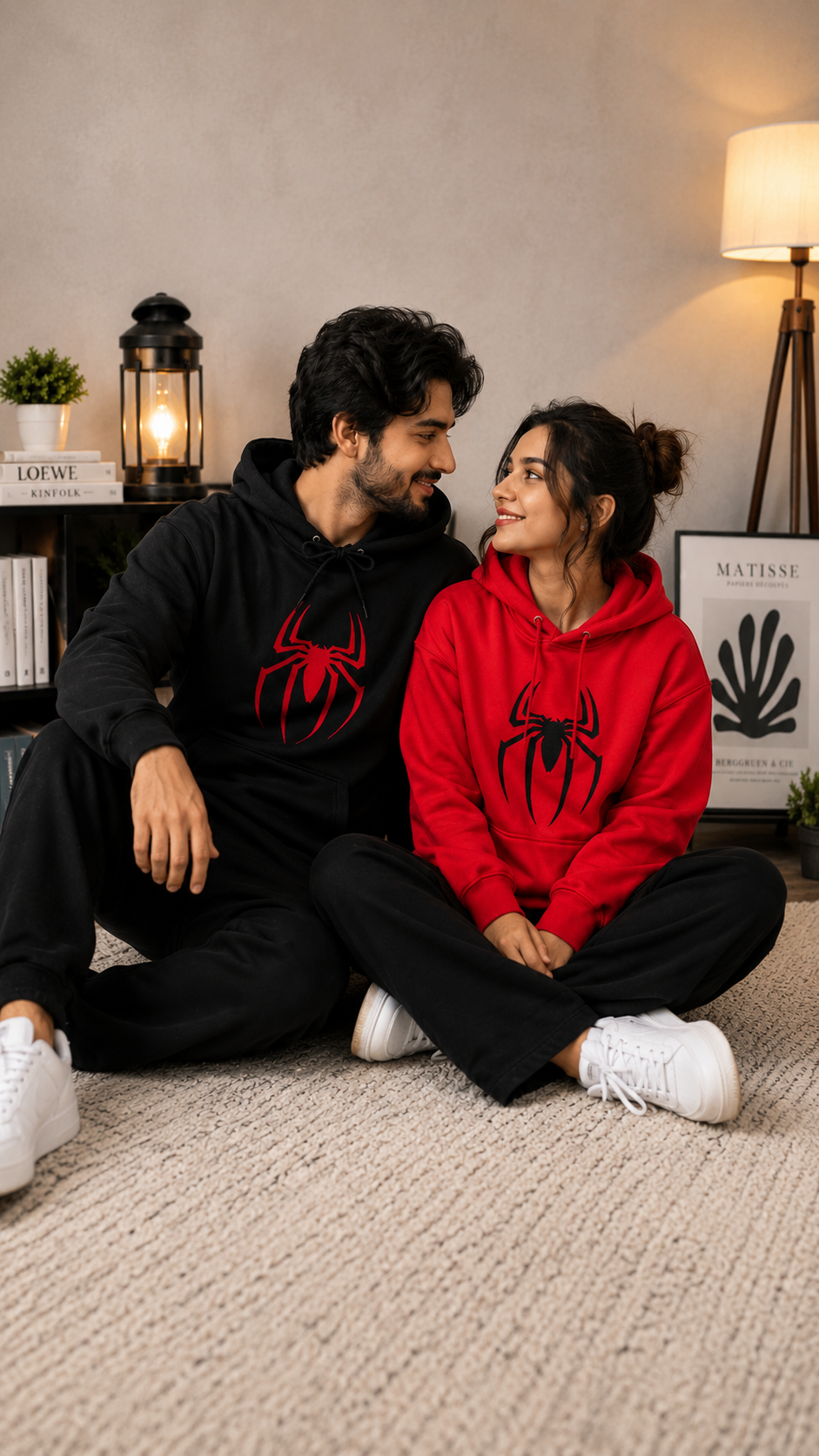 Couple Spider Hoodie