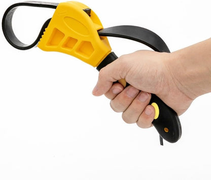 2 PCS Strap Wrench Set, Adjustable Rubber Strap Wrench