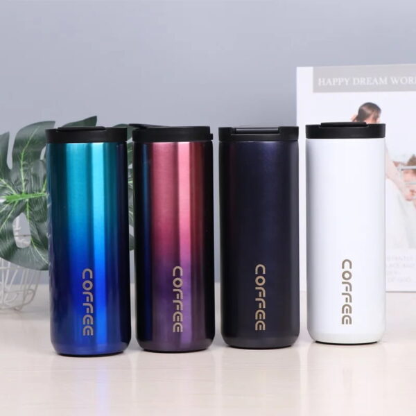 Insulated Thermal Vacuum Coffee Flask -Purple Color - Image 2