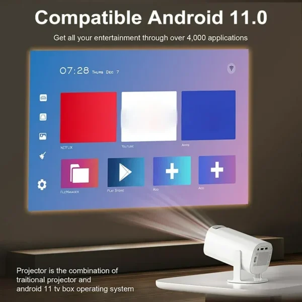 P30 Max Android 4K Projector + Video Game Console Combo - Image 2