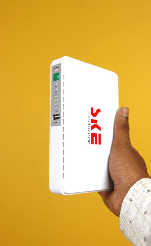 SKE 432P mini UPS for Router, ONU, Camera – 25 Watt 5v 9v 12v & PoE support 15/24v - Image 2